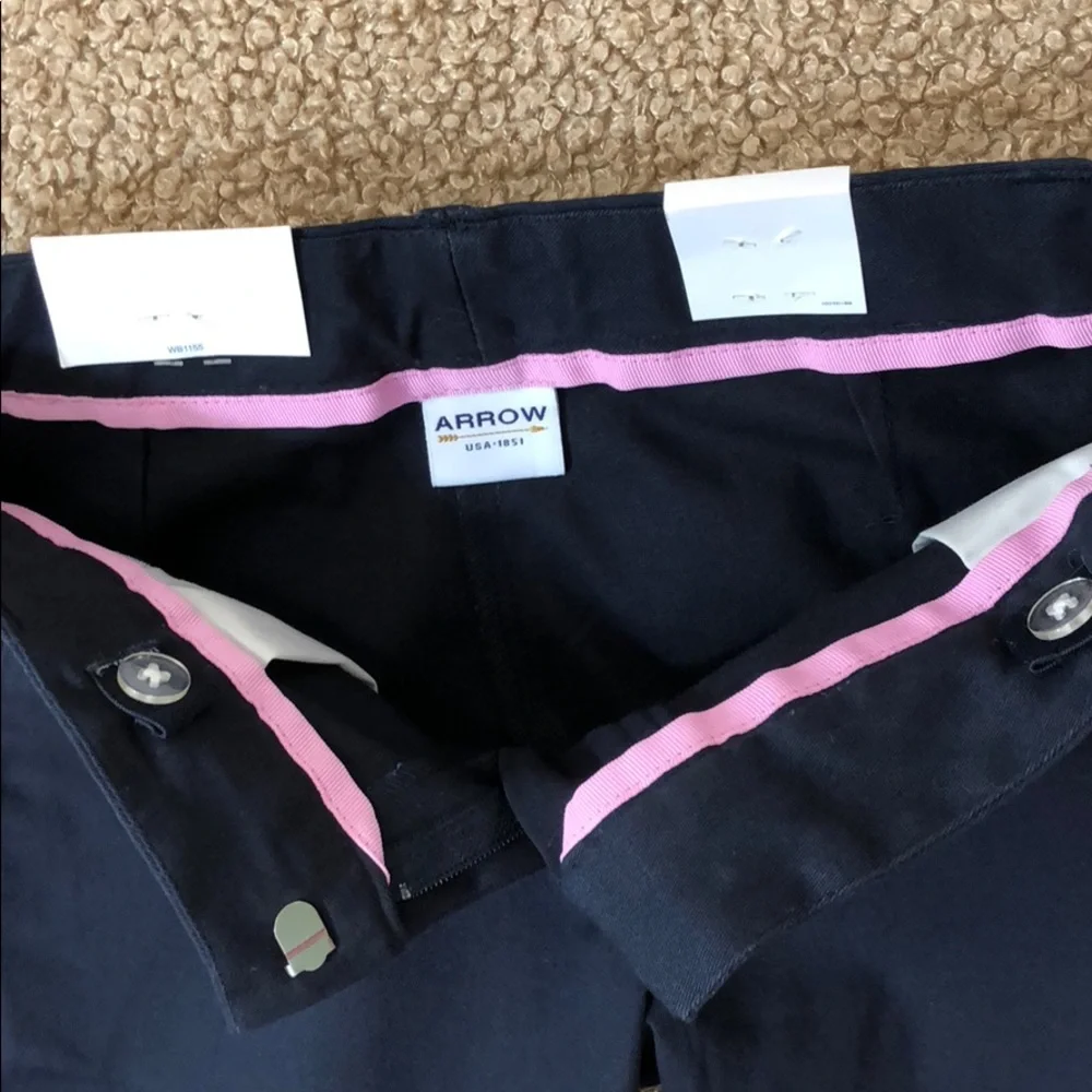 ARROW Approved School Wear NAVY Stretch Adjustable Waist Skinny Pants Sz 12 NWT